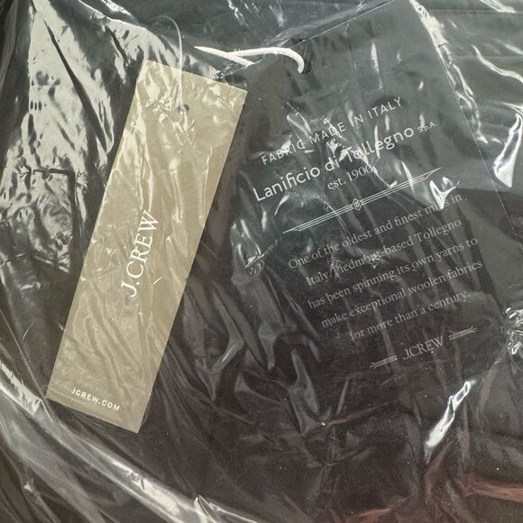 NWT J CREW TALL Collection wide-leg trouser pant in tuxedo wool in black - Picture 7 of 8